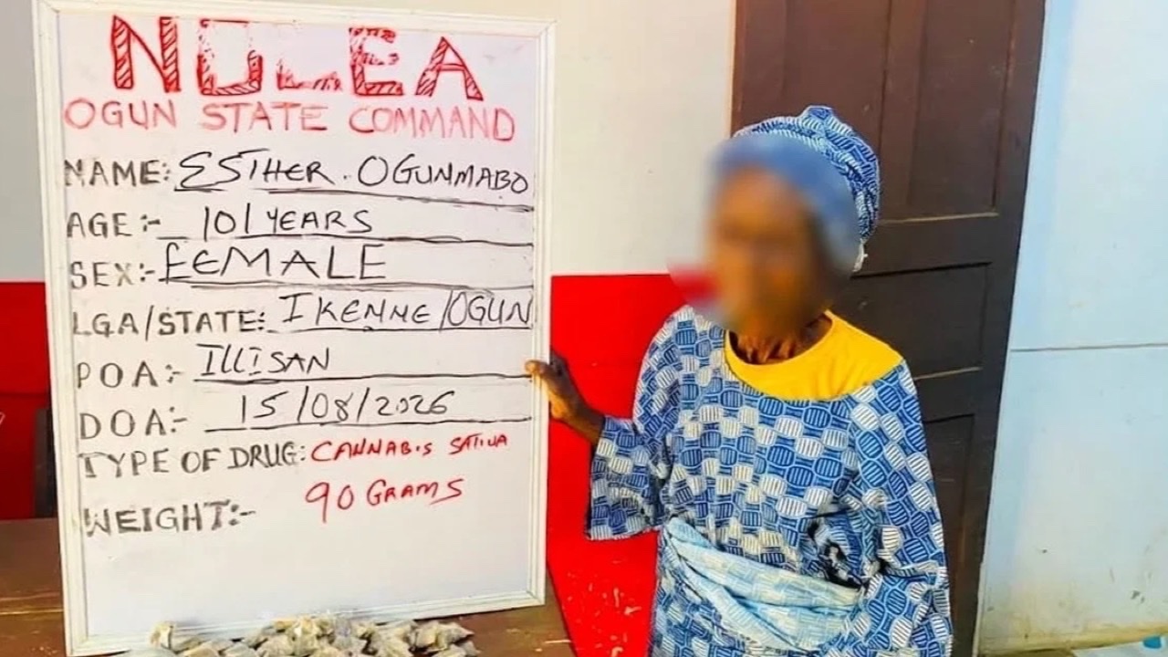 Nigeria / Trafic de drogue : Une femme  de 101 ans mis aux arrêts pour vente présumée de cannabis