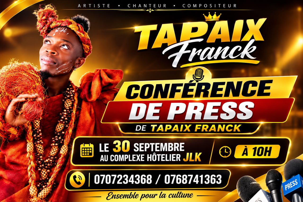 Bouaké/  Franck  Tapaix annonce une conférence de presse pour son grand concert 