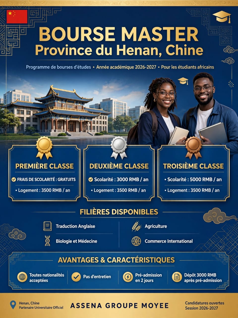 Côte d’Ivoire/ Études à l’étranger: De belles opportunités avec AGM en Chine