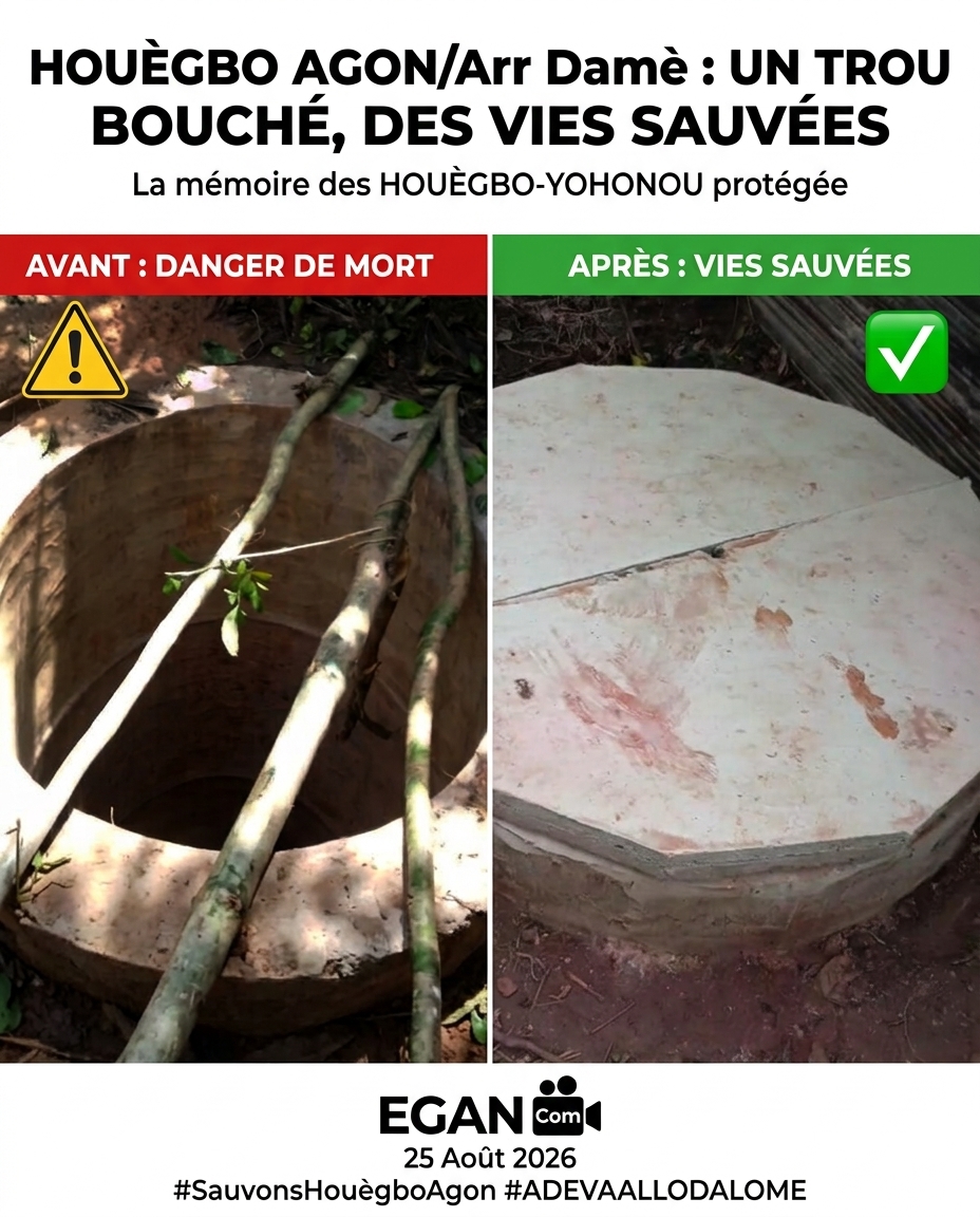  HOUÈGBO AGON/ Arr de Damè : UN TROU BOUCHÉ, DES VIES SAUVÉES