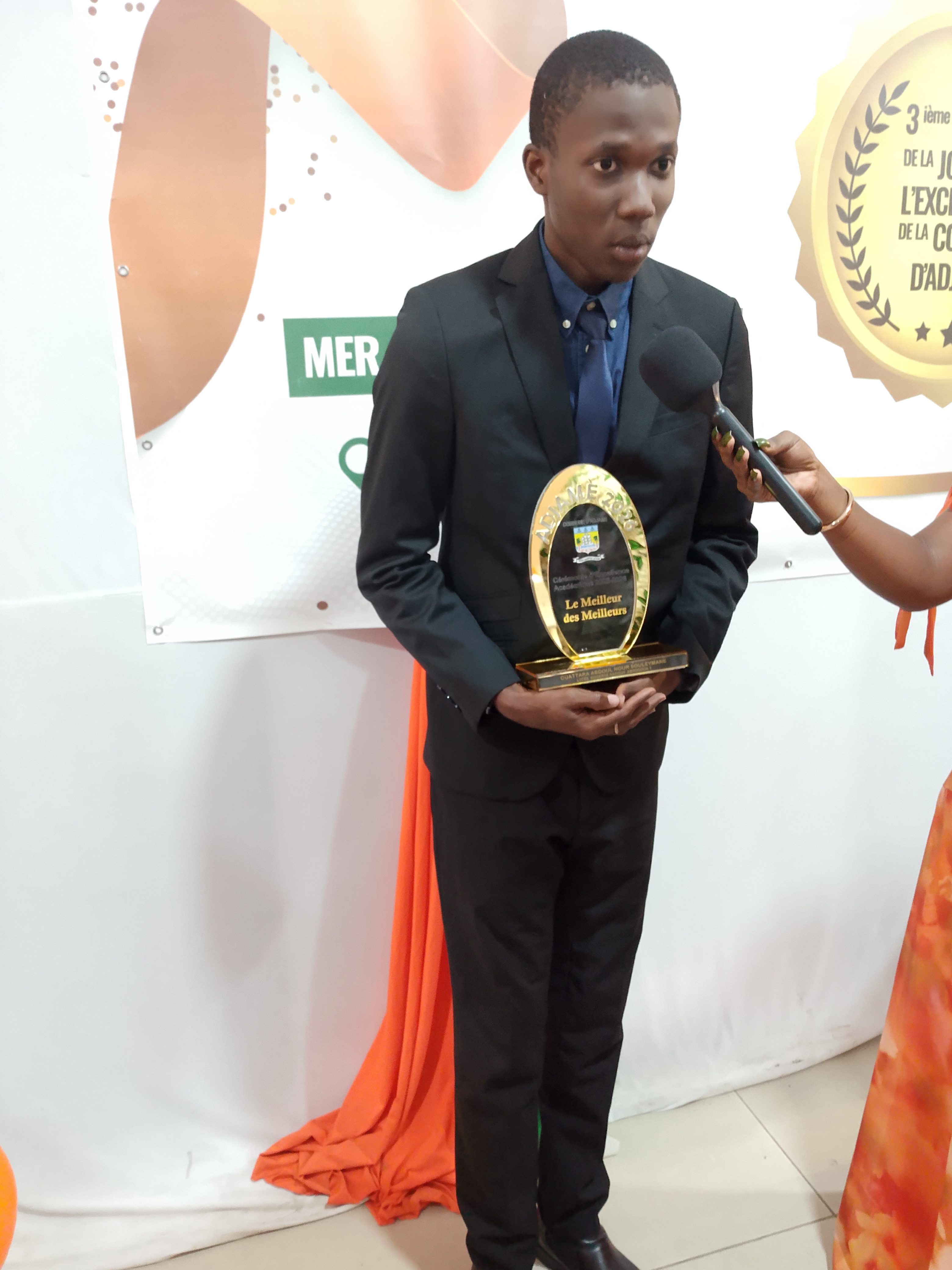 Prix d'excellence Adjamé : Ouattara Nour Souleymane sacré meilleur élève de la commune 