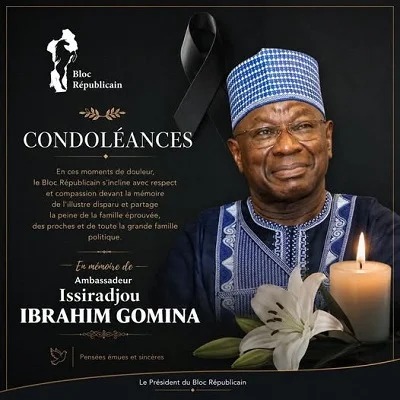 ISSIRADJOU IBRAHIM GOMINA : LE BLOC RÉPUBLICAIN REND HOMMAGE À UN SERVITEUR DE LA NATION