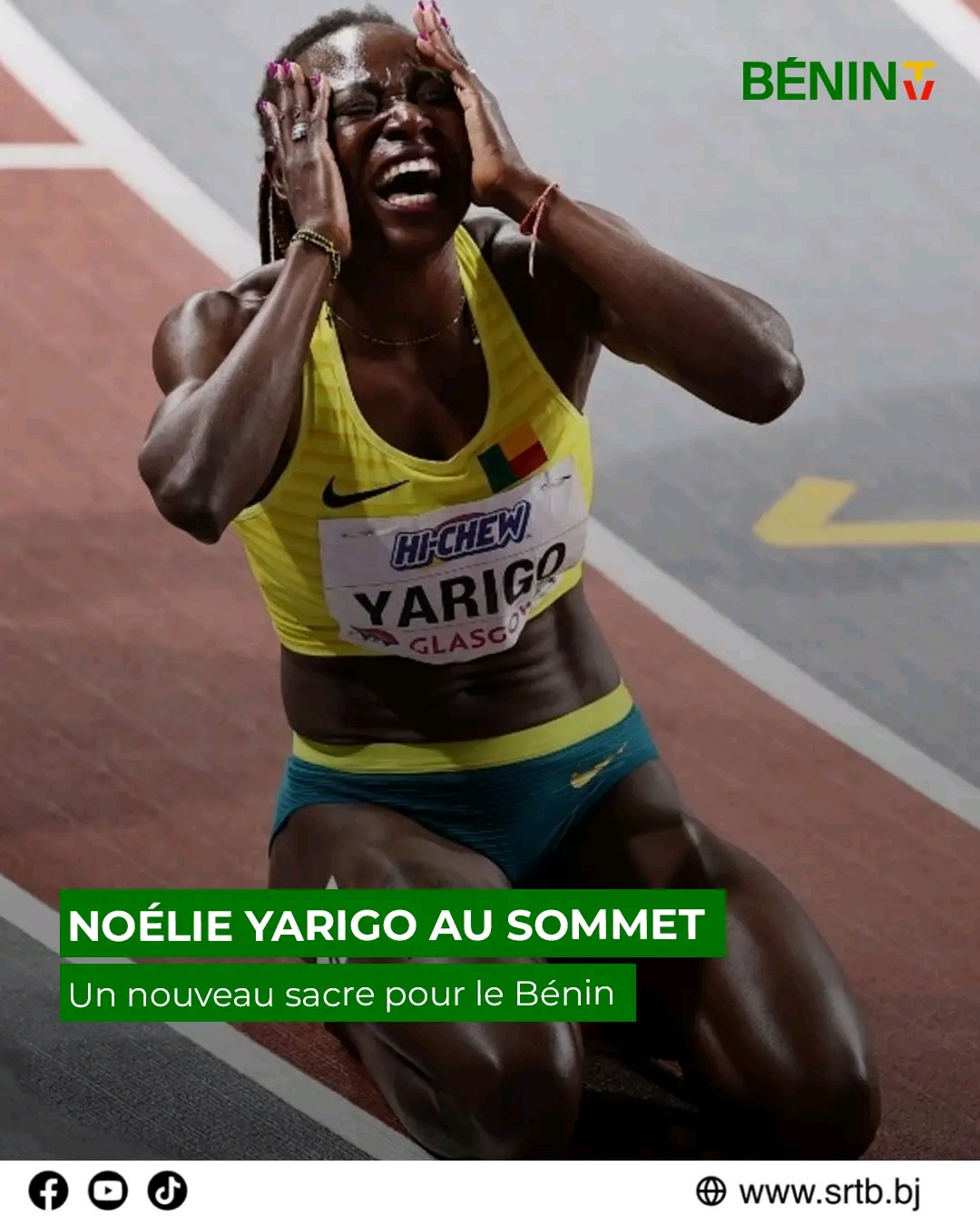 Athlétisme : Noélie Yarigo sacrée championne du monde Masters du 800 m